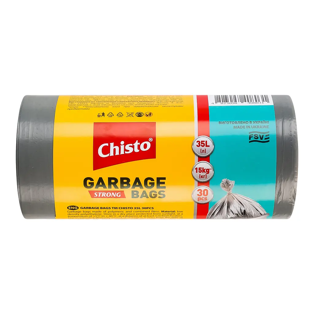 Мешки для мусора Chisto Strong, 35 л, 30 шт. - фото 2