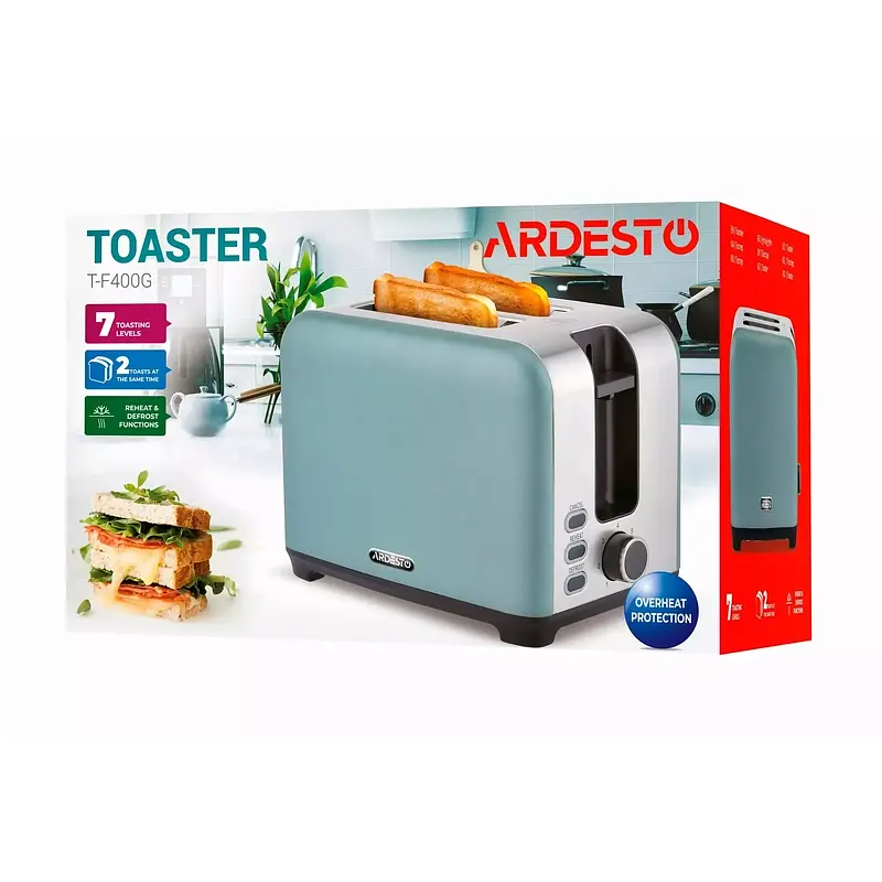 Тостер Ardesto Mint Harmony T-F400G - фото 2