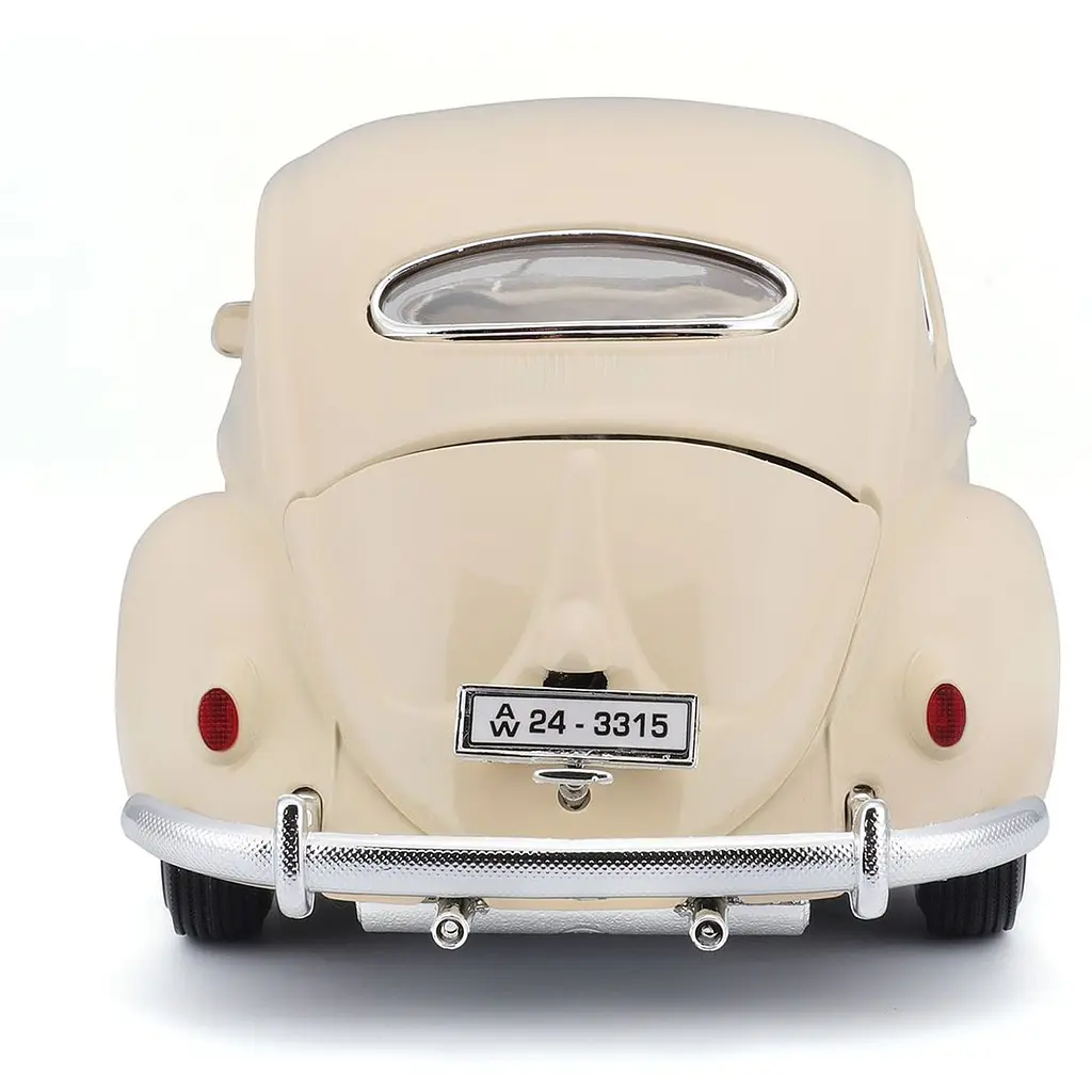 Автомодель Bburago Volkswagen Kafer Beetle 1955, 1:18 бежева (18-12029 CM) - фото 6