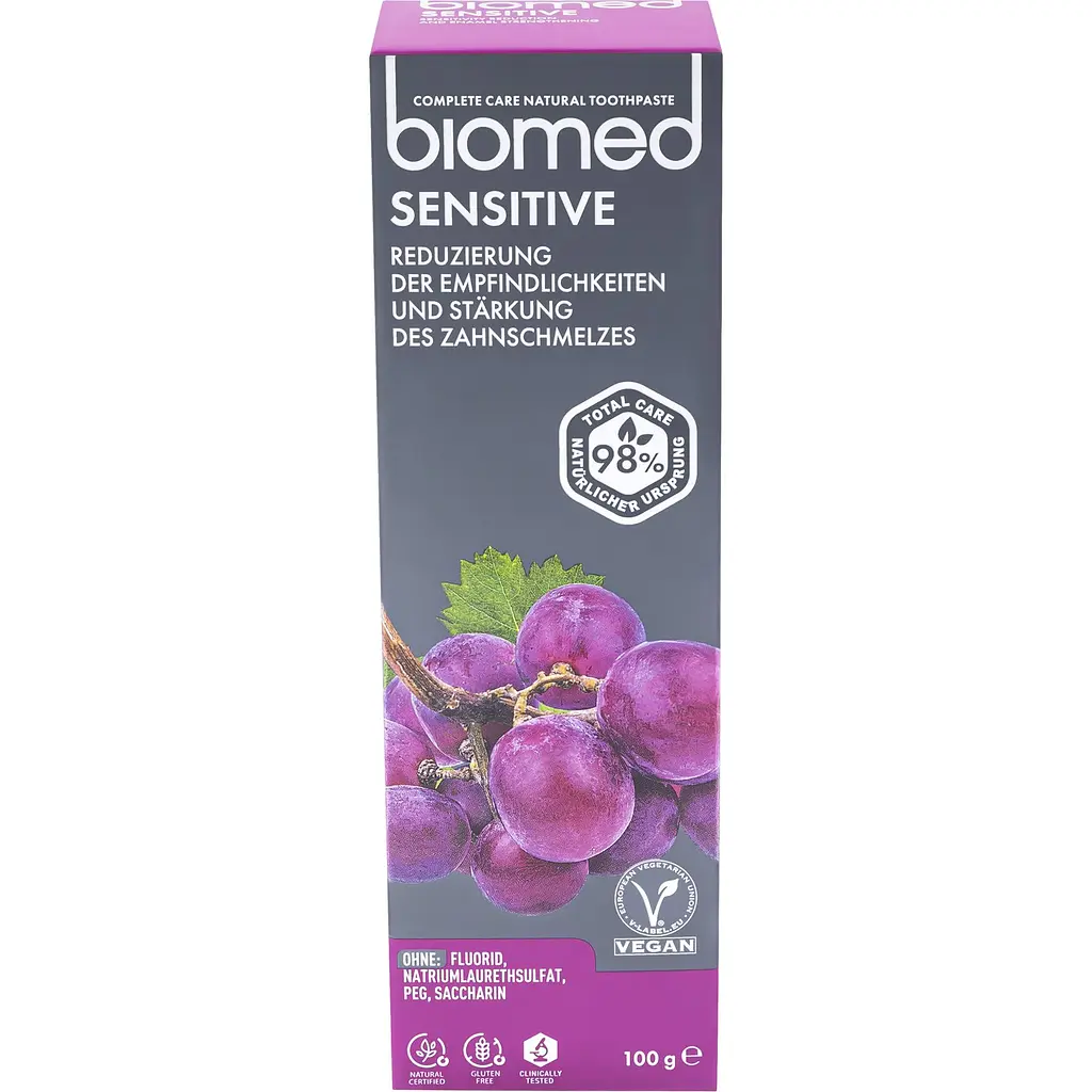 Уцінка. Зубна паста Biomed Sensetive Зміцнення емалі і зниження чутливості 100 г - фото 2