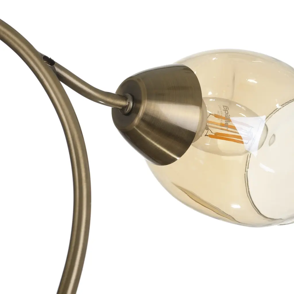 Люстра потолочная Brille в спальню E27 60W AB (LK-665C/4) - фото 4