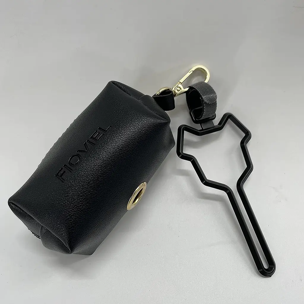 Диспенсер для біопакетів Fioviel dog poop bag dispenser чорний - фото 4