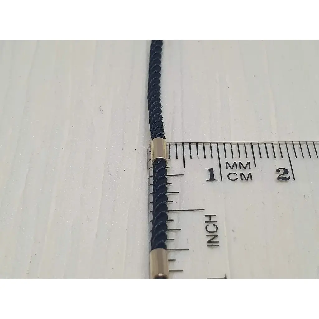 Ювелирный шелковый шнурок Ювелирное производство А. Долина с золотыми вставками. 400002Ж 45 - фото 3