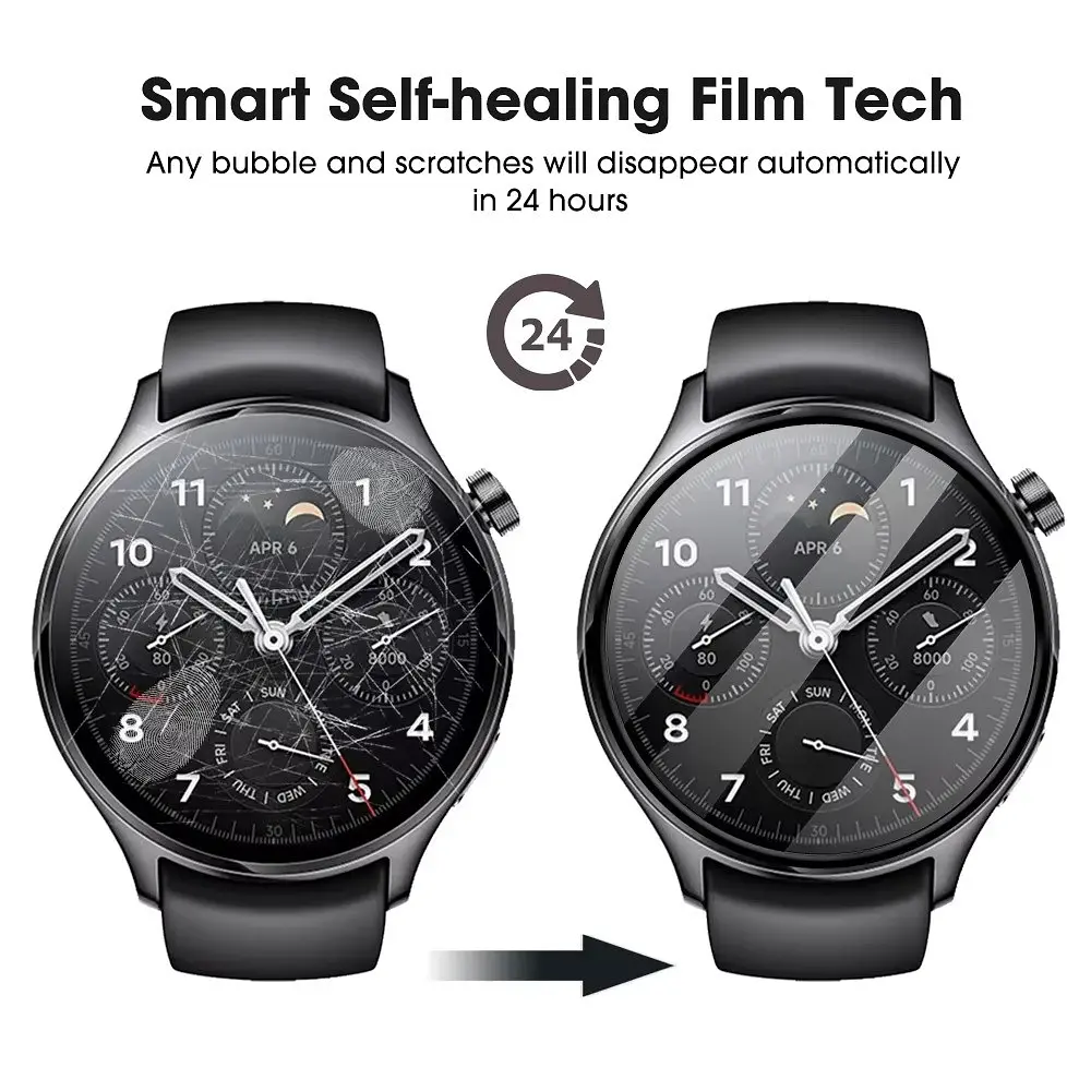 Защитная пленка VSKEY с рамкой для смарт-часов Xiaomi Watch 2 1 шт. - фото 8