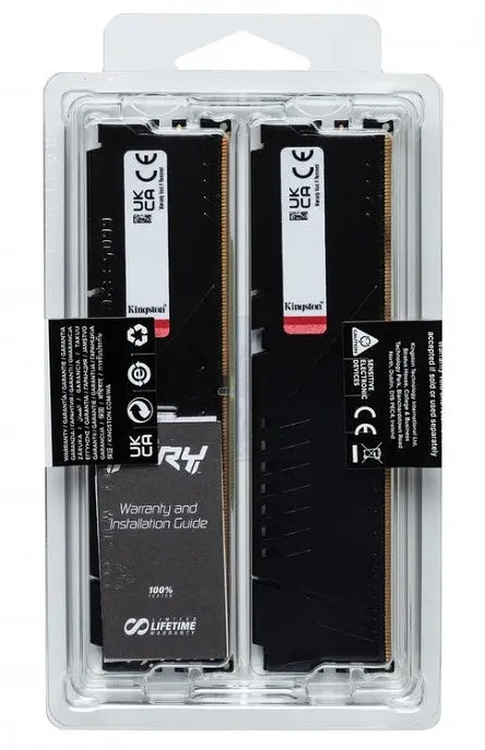 Модуль пам`яті DDR5 2x8GB/6000 Kingston Fury Beast Чорний (KF560C30BBEK2-16) - фото 5
