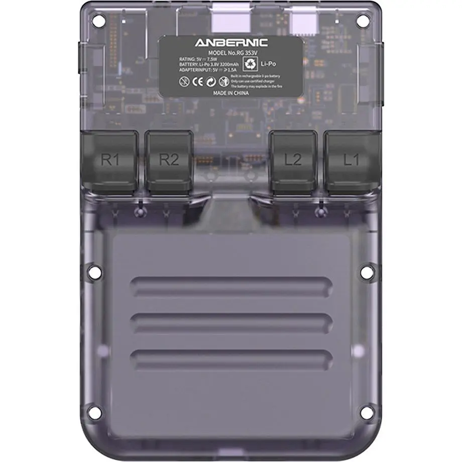 Ретро ігрова приставка Anbernic RG353V 64GB Transparent Purple [102908] - фото 4