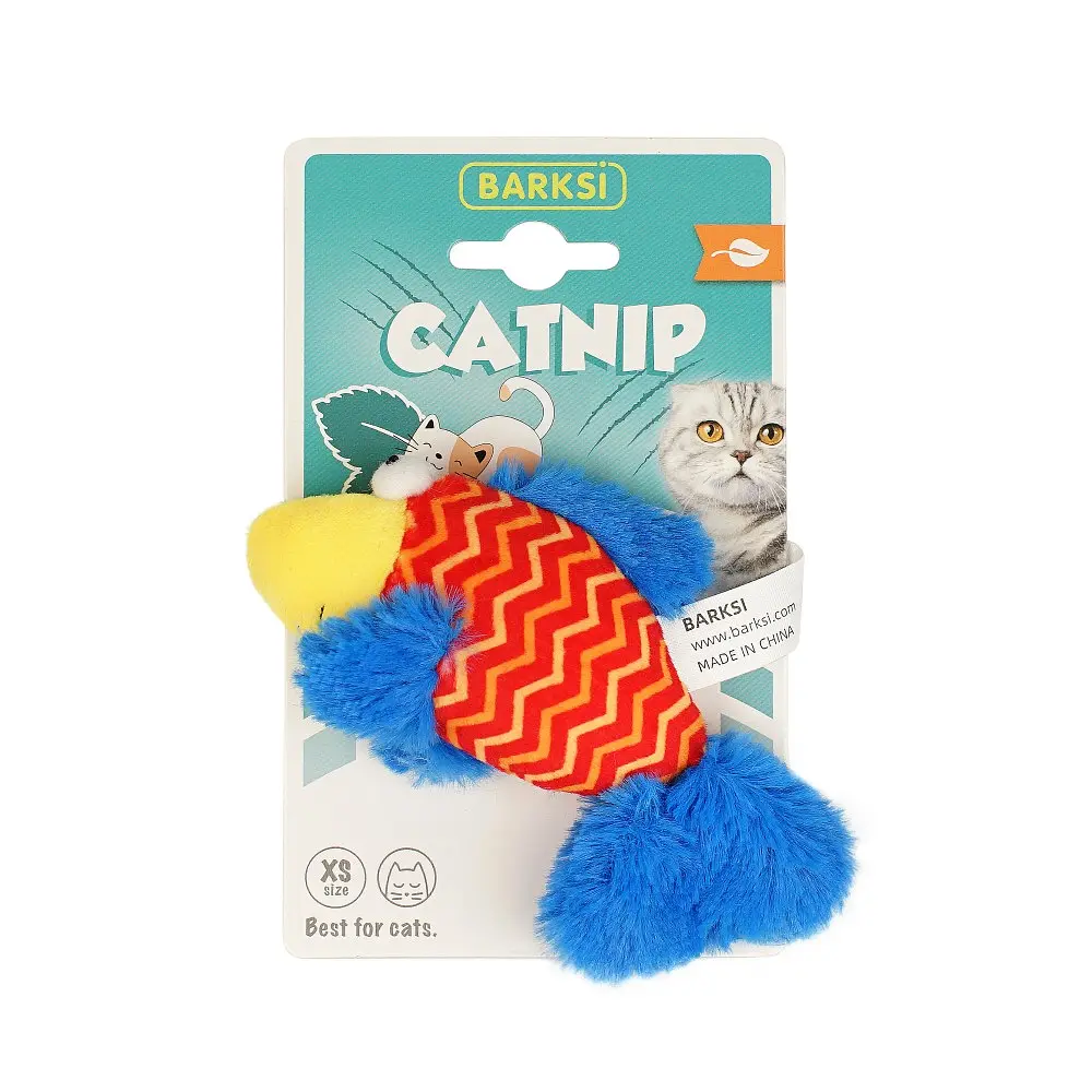 Іграшка для котів Barksi Catnip Рибка із запахом котячої м'яти 13 см - фото 2