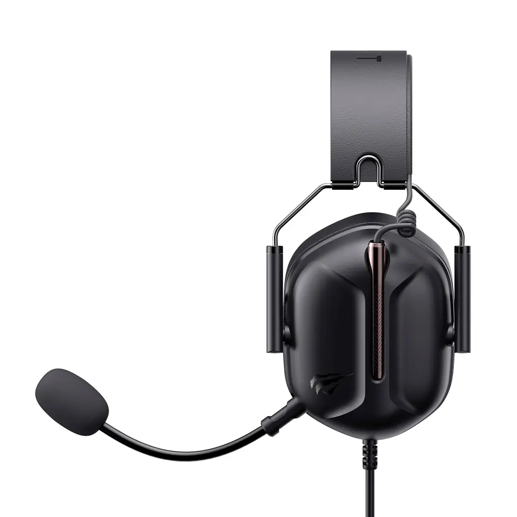 HAVIT HV-H2033d Black - ігрова гарнітура з 50 мм драйверами та знімним мікрофоном, Чорний - фото 4