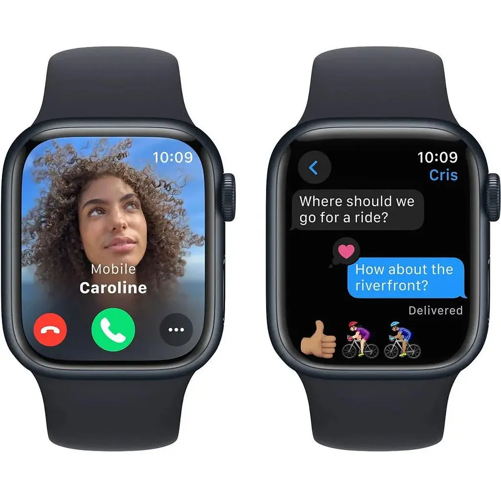 Смарт-годинник Apple Watch Series 9 GPS 41mm Midnight Aluminum Case w. Midnight Sport Band - M/L (MR8X3) - фото 2