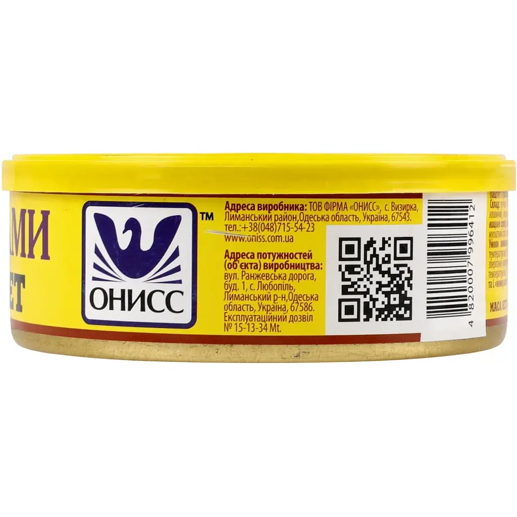 Паштет Онисс Французский з грибами 240 г (921970) - фото 2