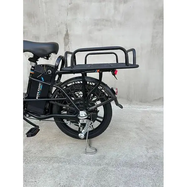 Электровелосипед Green Giant U18" 600W 48V 18Ah + грузовой усиленный багажник черный - фото 3