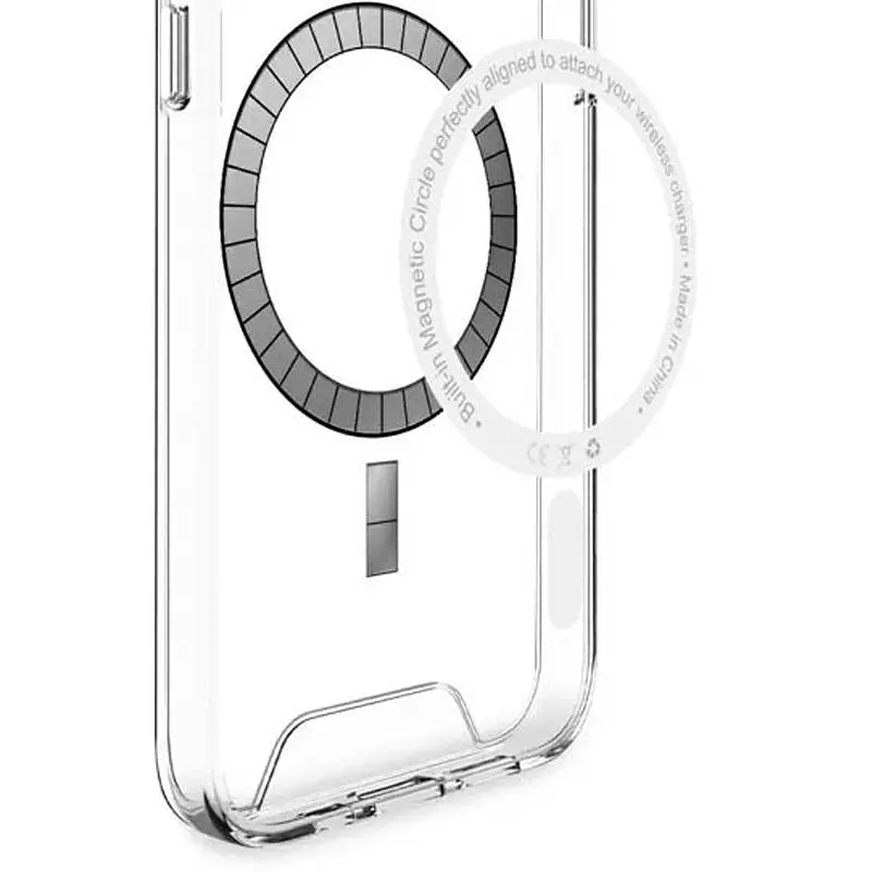 Чохол TPU Space Case with MagSafe для Samsung Galaxy S24 Ultra Прозорий - фото 2