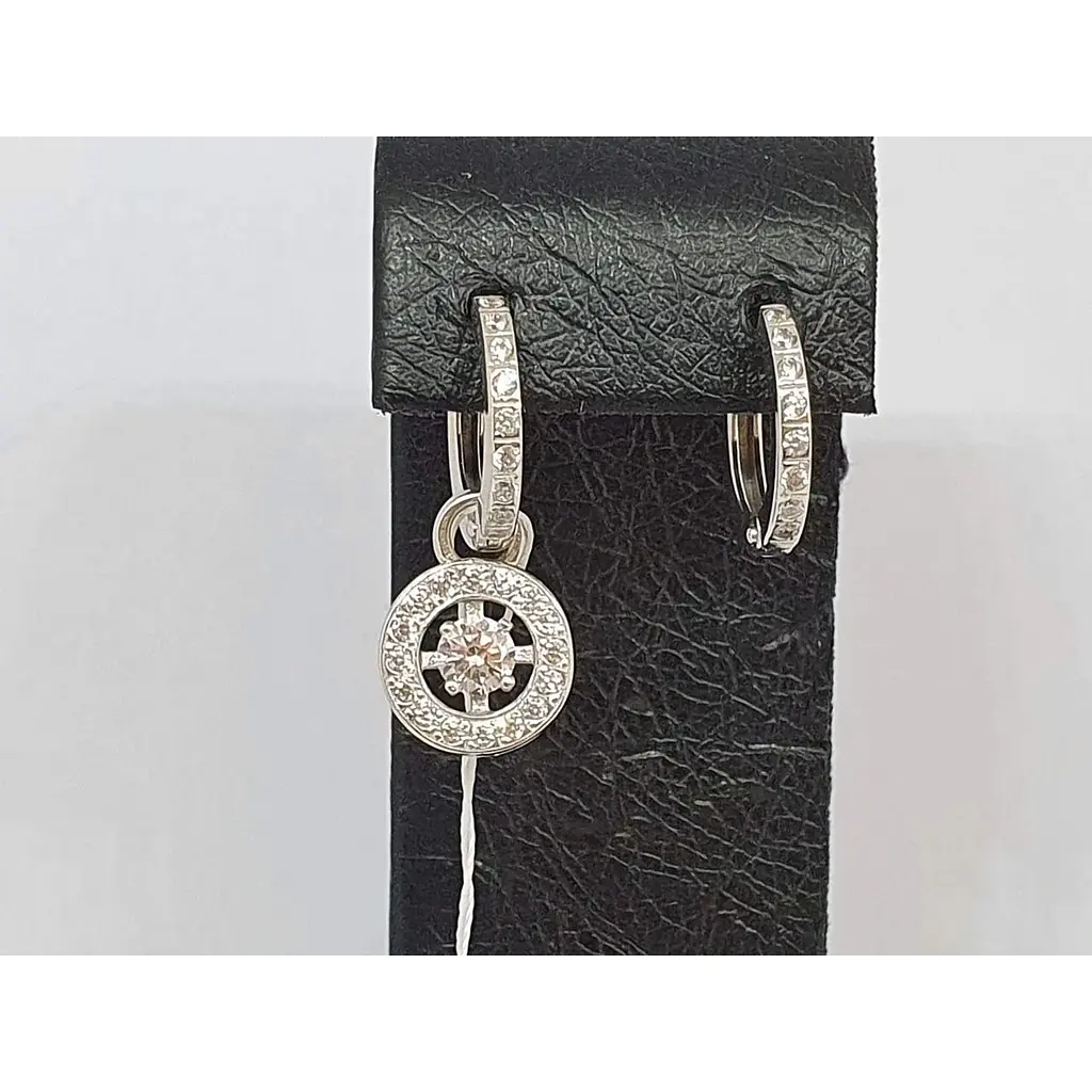 Золоті сережки Імперія золота з фіанітами. СВ263БИ - фото 5