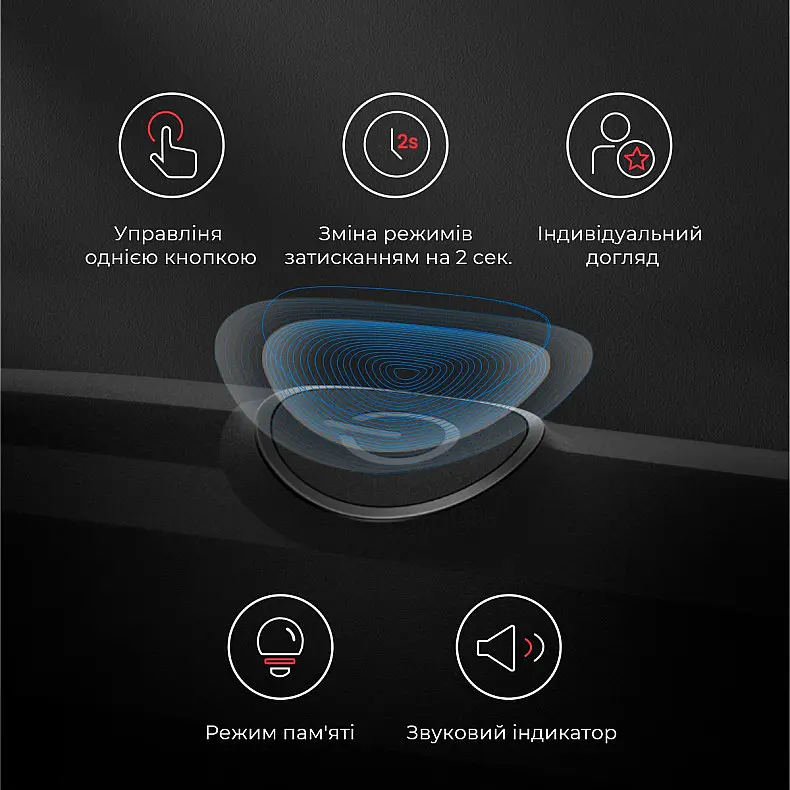 Електрична зубна щітка Oclean Endurance Electric Toothbrush Black - фото 3