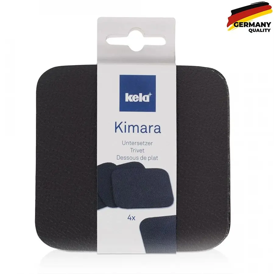 Подставки под чашку KELA Kimara 10х10 см 4 шт коричневые (12092) - фото 3