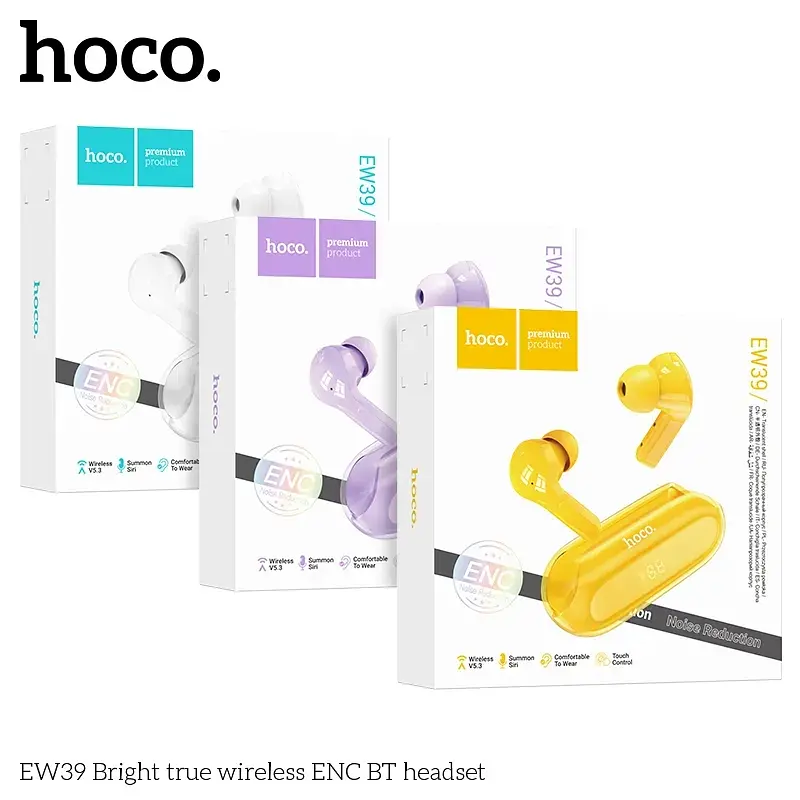 Беспроводные TWS наушники Hoco EW39 вакуумные white - фото 4