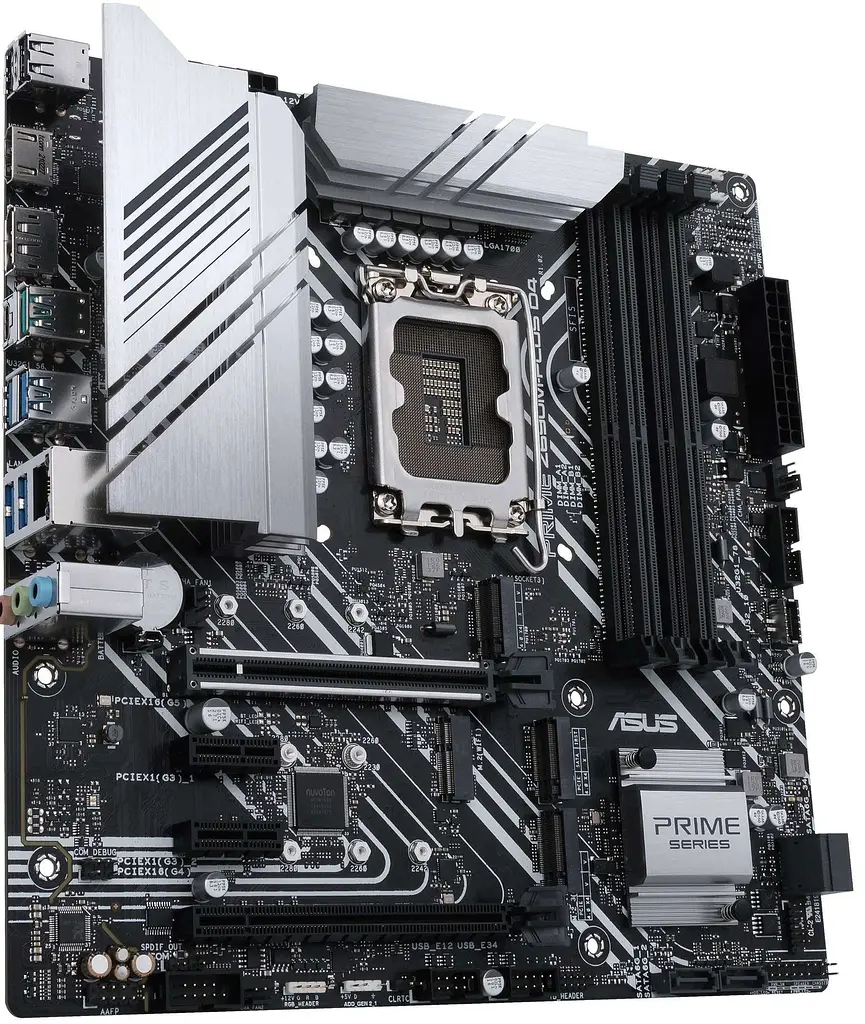Материнська плата ASUS PRIME Z690M-PLUS D4 (PRIME Z690M-PLUS D4) (Socket 1700, Intel Z690, ATX) Б/в - фото 2