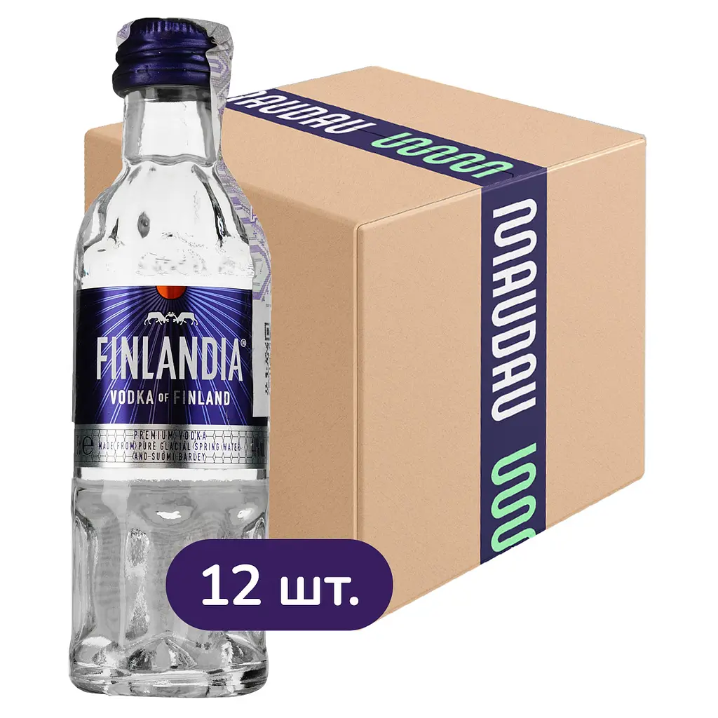 Упаковка горілки Finlandia 40% 0.6 л (0.05 л х 12 шт.) - фото 1