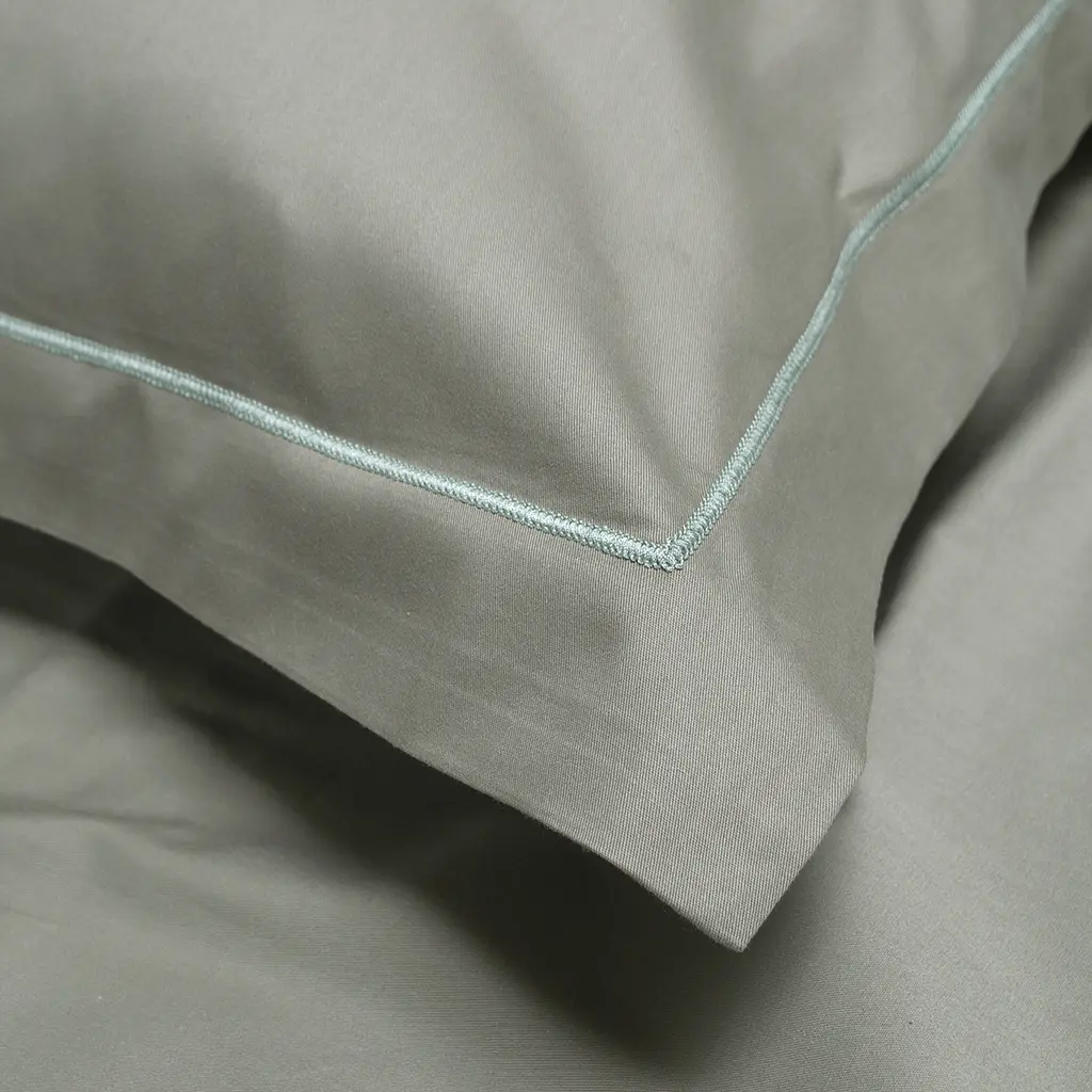 Постельное белье сатин Lotus Home - Dakota Modern хаки евро - фото 4