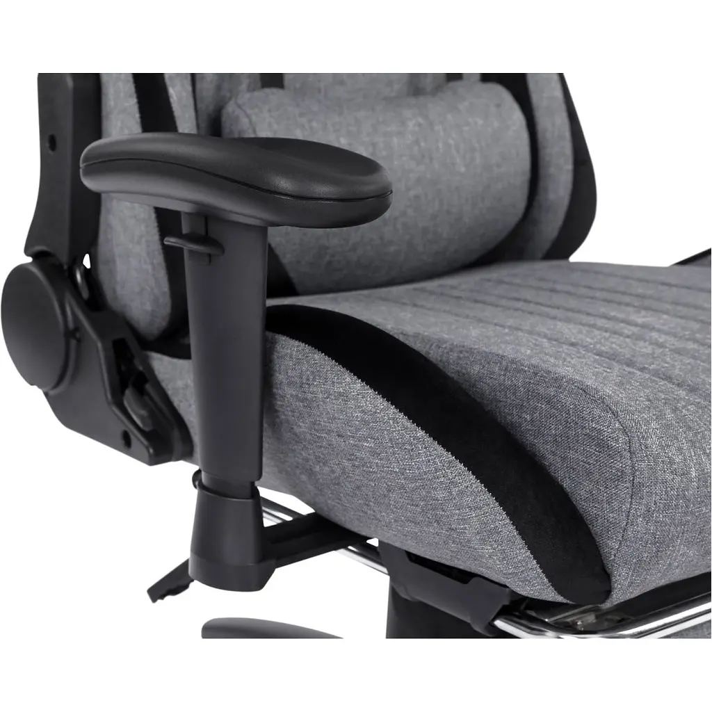 Геймерське крісло GT Racer X-2534-F Fabric Gray/Black Suede [121429] - фото 10