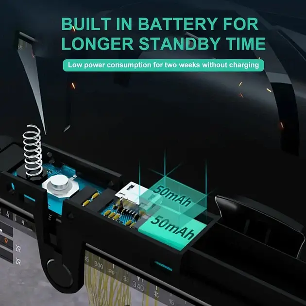 Игровой триггер для смартфона Sarafox G5 мобильный контроллер джойстик курки для телефона Black (19010) - фото 11