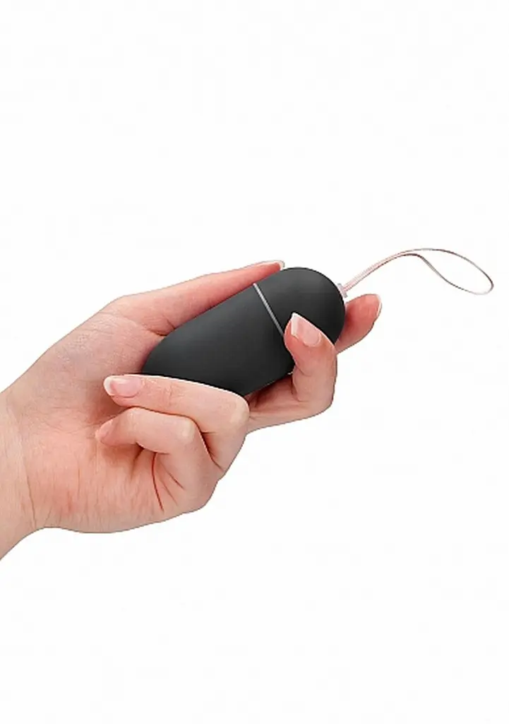 Віброяйце ShotsToys Remote Vibrating Egg, 8 см (чорний) - фото 5