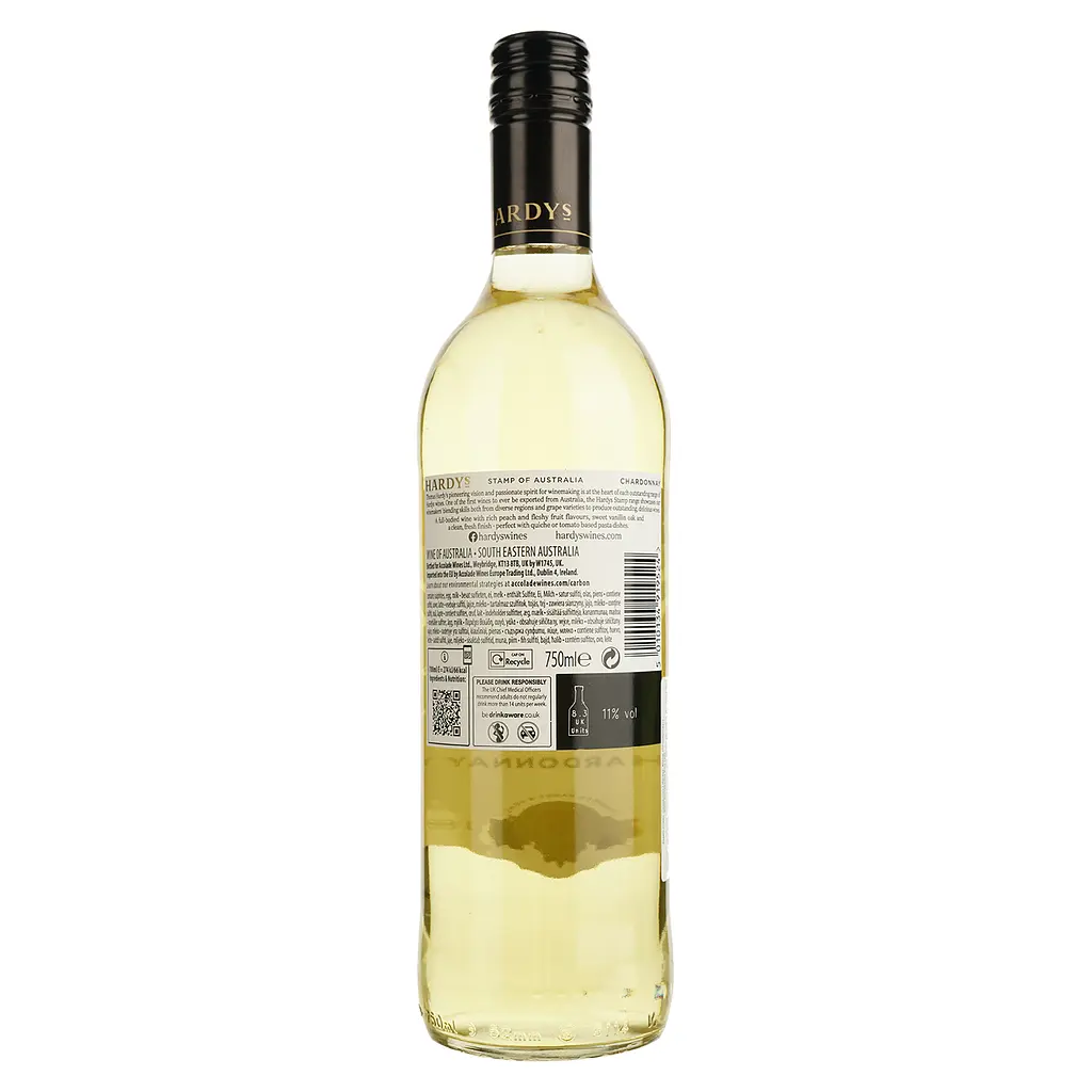 Вино Hardys Stamp Chardonnay біле сухе 0.75 л - фото 2