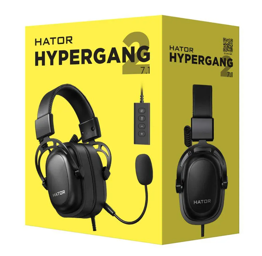 Ігрові навушники з мікрофоном Hator HTA940B Hypergang 2 USB 7.1 Black - фото 8