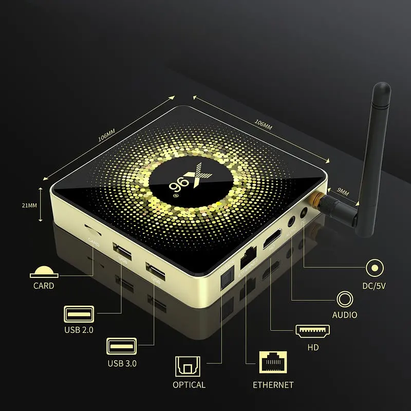 Смарт ТВ приставка X96 X10 8/64 Гб Smart TV Box Android - фото 7