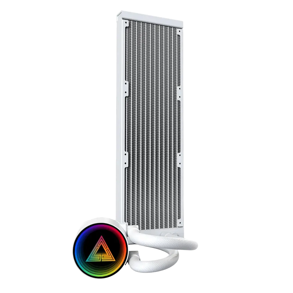 Водяне охолодження Montech LightFlow 360 ARGB White (LIGHTFLOW ARGB 360 (W)) - фото 2