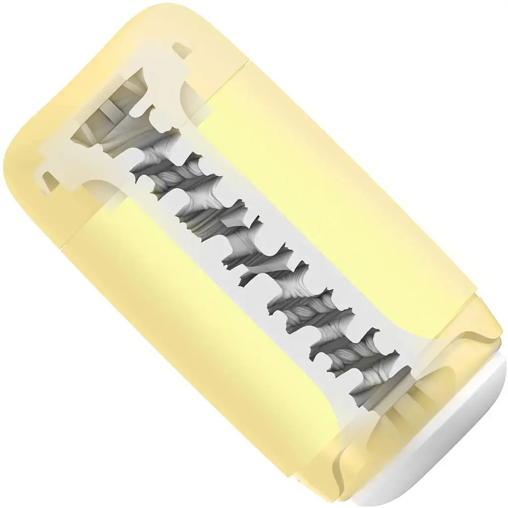 Мастурбатор Tenga Puffy Custard Yellow - фото 4
