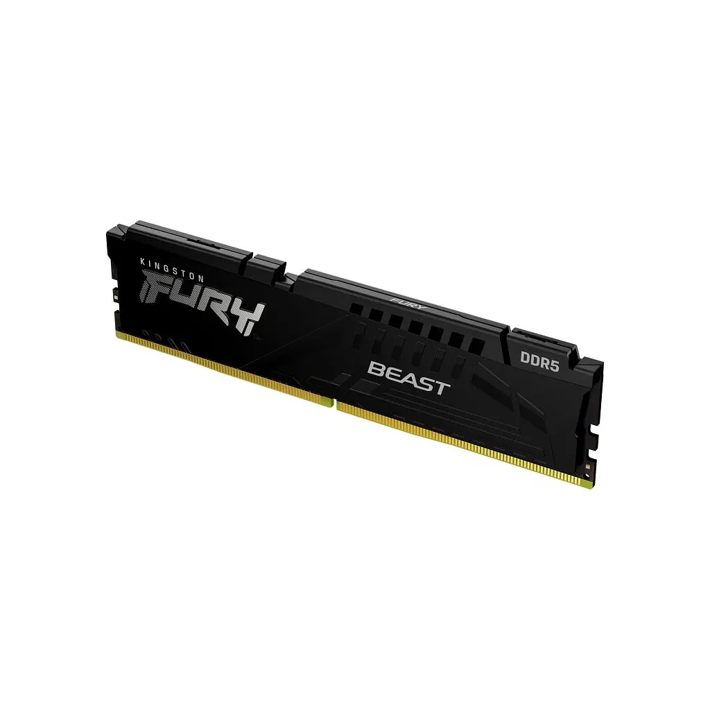 Модуль пам'яті для комп'ютера DDR5 16GB 5200 MHz Beast Black Kingston Fury (ex.HyperX) (KF552C40BB-16) - фото 2