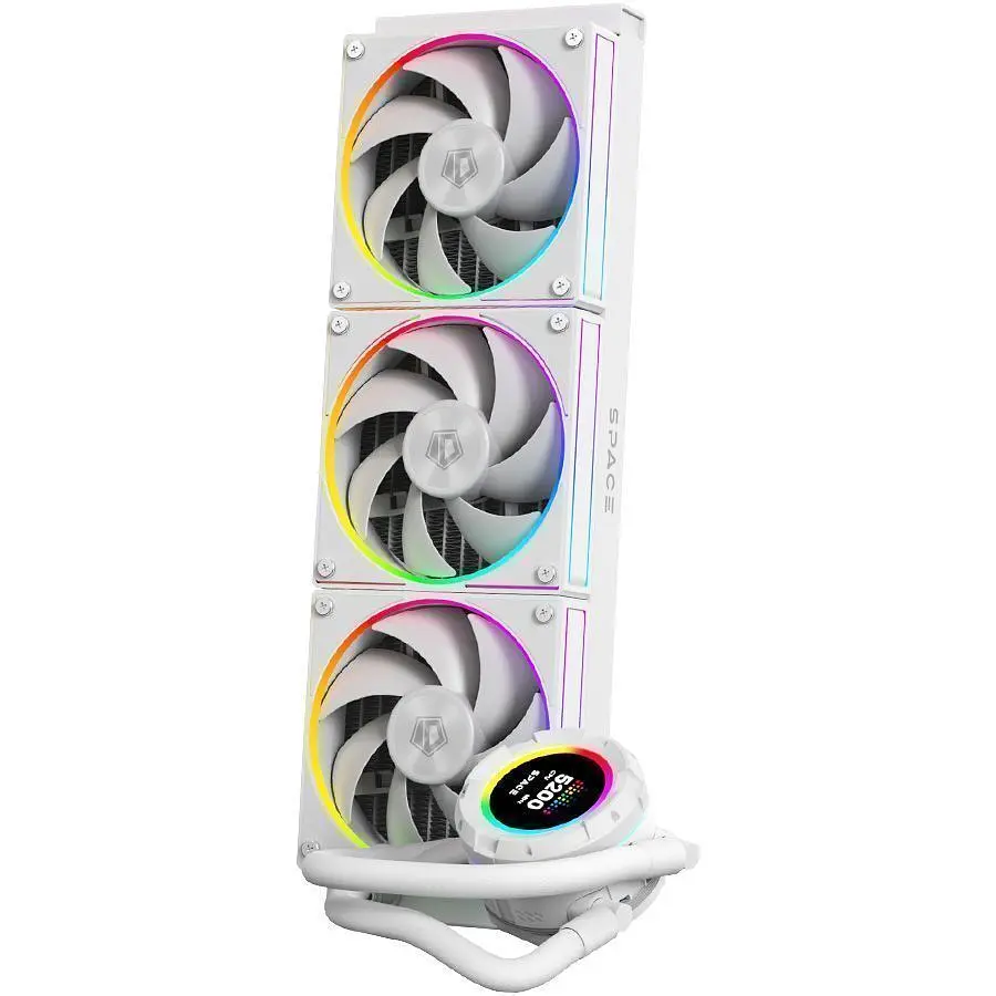 Система водяного охолодження ID-COOLING Space LCD SL360 White [148459] - фото 2