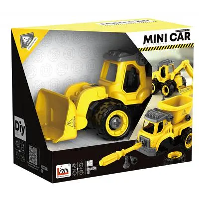 Конструктор DIY Spatial Creativity Дорожный каток LM9013, желтый (CJ-1614168) - фото 4