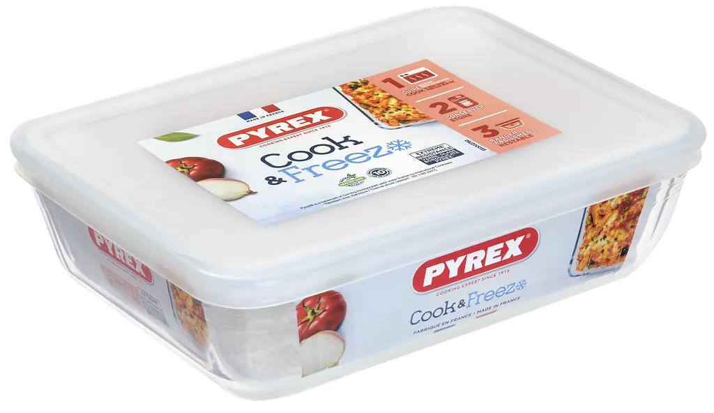 Форма з кришкою Pyrex Cook&Freez, 22х17х6 см (7092352) - фото 5
