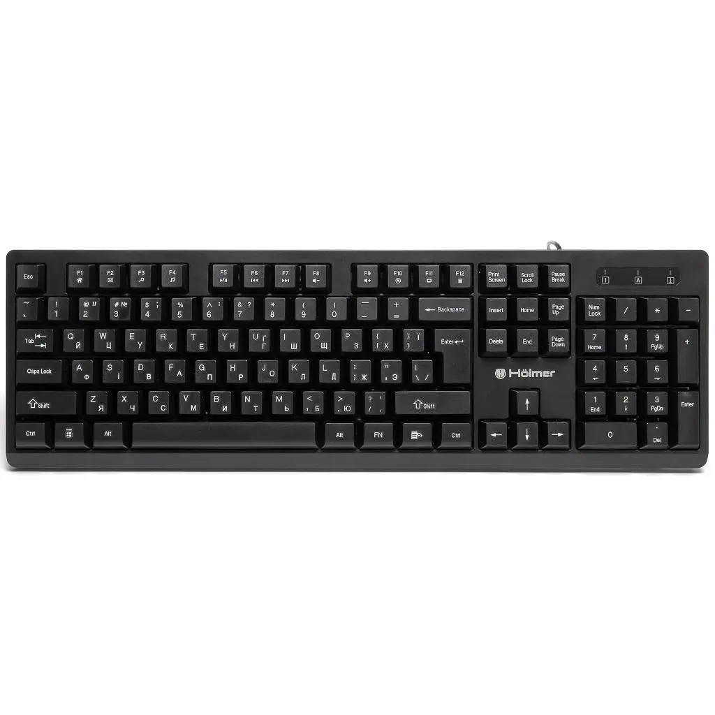 Клавіатура Hölmer USB UA Black (K-02OF)
