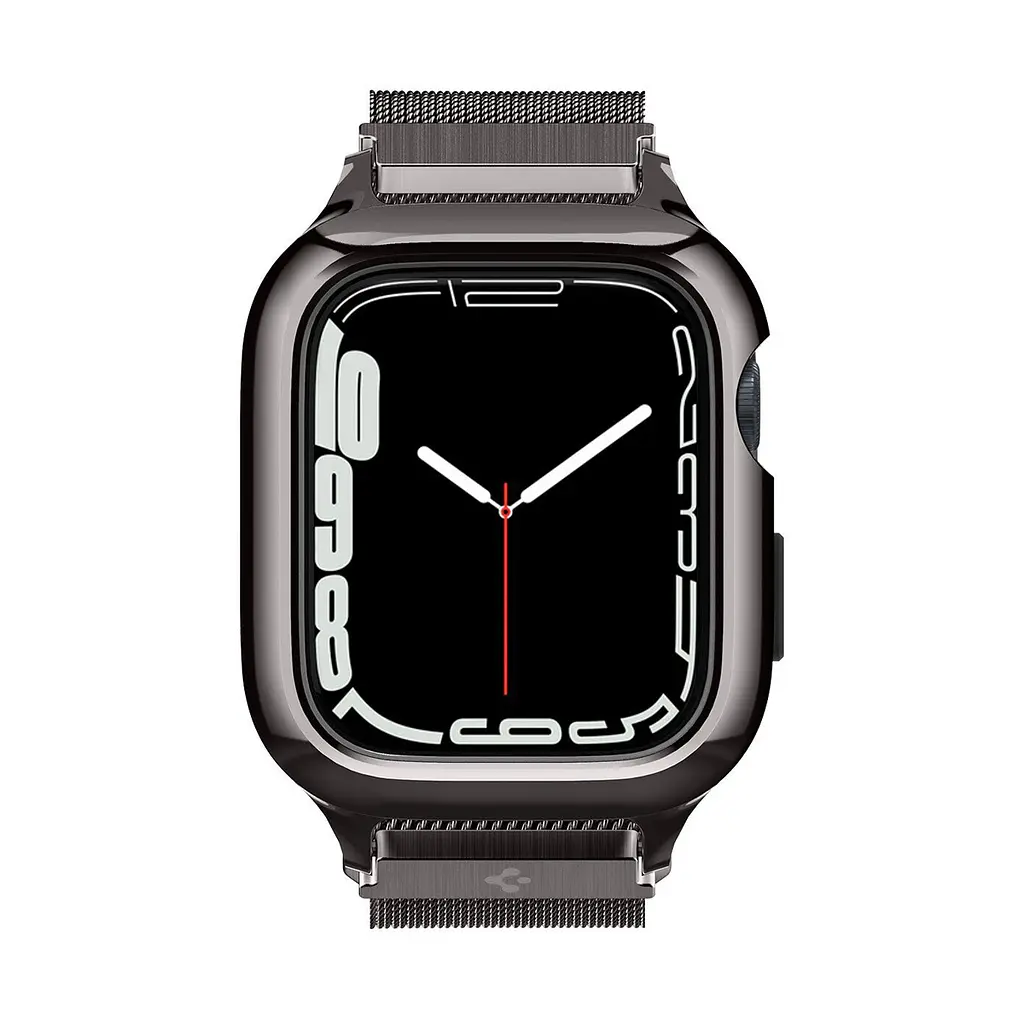Чохол-ремінець Spigen Metal Fit Pro для Apple Watch 44/45mm Graphite (ACS04585) - фото 2