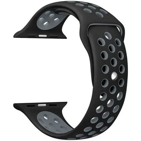 Ремінець Sport Nike для Apple Watch 38/40/41mm Black/Gray [103388] - фото 3