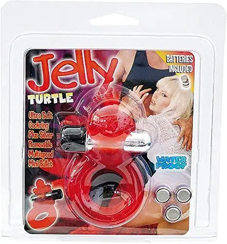 Ерекційне кільце з вібрацією Jelly Turtle Cockring Seven Creations 6454SC0295 18689