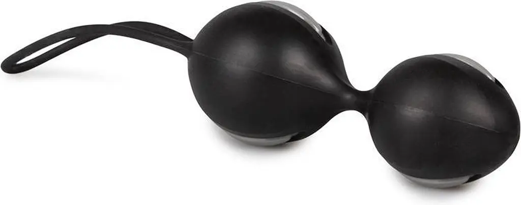 Fun Factory Smartballs Duo вагінальні кульки, 9.5х3.6 см (чорний з сірим) Fun Factory kl3400840081 98468 - фото 5