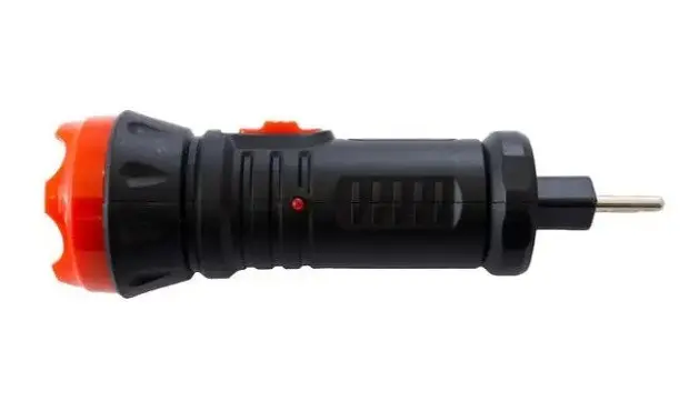 Ручний акумуляторний ліхтар Wimpex WX-2890 із захистом LED Зарядка від мережі Чорний / Червоний - фото 2