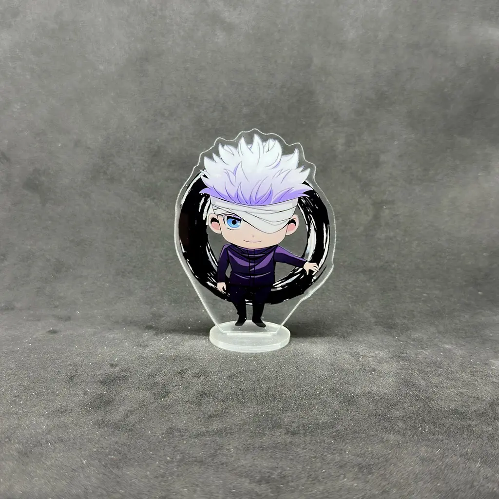 Акрилова колекційна фігурка Chibi Аниме: Магічна битва/Jujutsu Kaisen Сатору Годжо 1 10см - фото 2