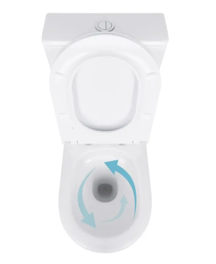 Унітаз підлоговий Qtap Robin New Ultra Quiet з сидінням Slim Duroplast/ Soft-close/ Quick Release QT13226083AW - фото 5