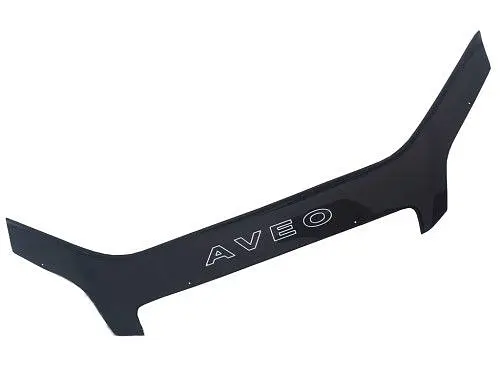 Дефлектор капота мухобойка Chevrolet Aveo T250 2006-2011 Седан Voron Glass - фото 7