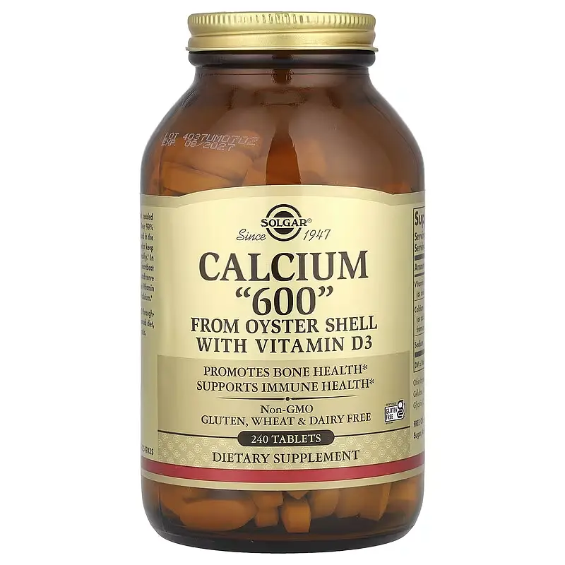 Кальцій з мушлі устриці з Вітаміном D3 Calcium 600 - 240 таблеток