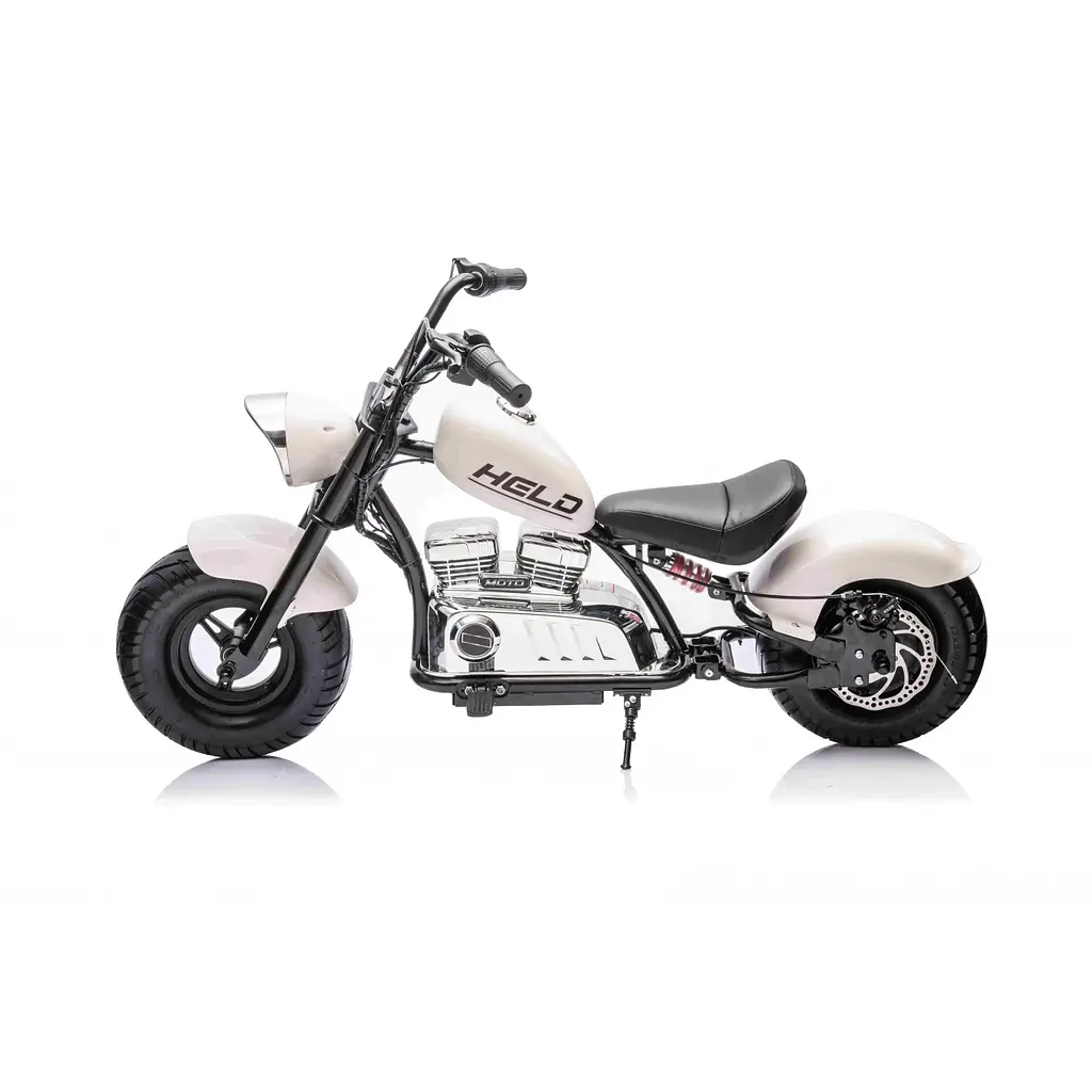 Дитячий електромотоцикл Ramiz Chopper Warrior 2х18, чорний (PA.XB-1058.CZ) - фото 20