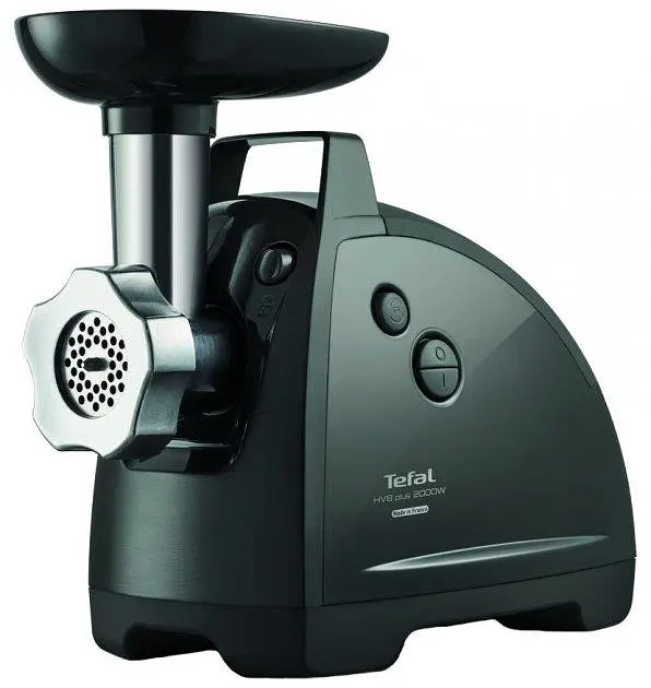 Tefal М'ясорубка HVB Plus, 2000Вт, 2.6кг/хв, 3 решітки, насадка для ковбас, кеббе, томатів, 5 терок, пластик/метал, чорний - фото 2