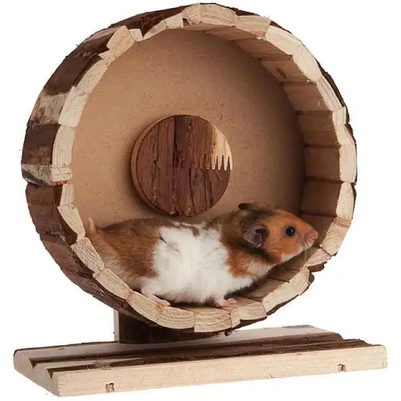 Колесо тренажерне для маленьких гризунів Trixie Natural Living, 23 см - фото 3