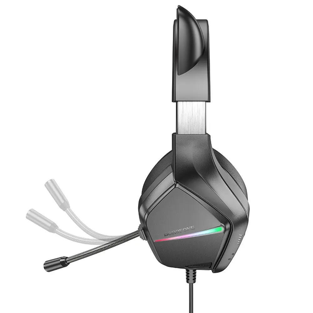 Наушники накладные Borofone BO106 игровые с ушками и LED подсветкой elf cat - фото 4