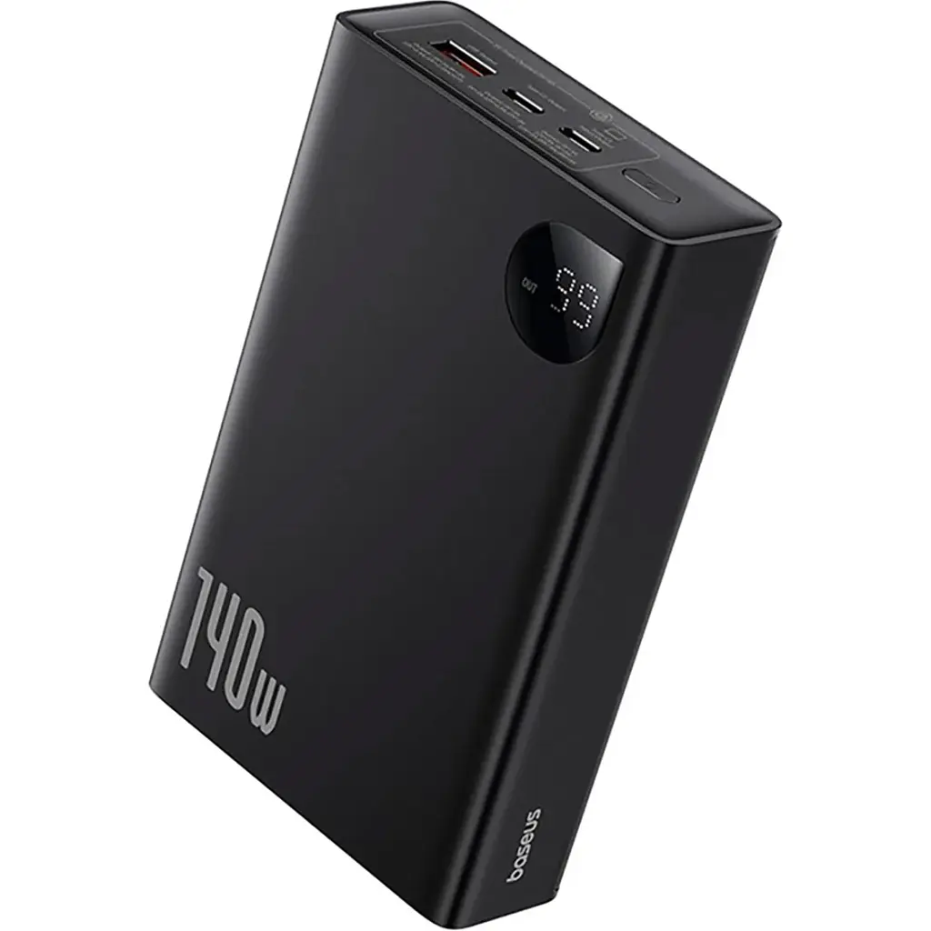Батарея універсальна Baseus Adaman Metal Digital Display 24000mAh 140W, Black (P10021508113-00) (P10021507112-02 / P10021508113-00) - фото 2
